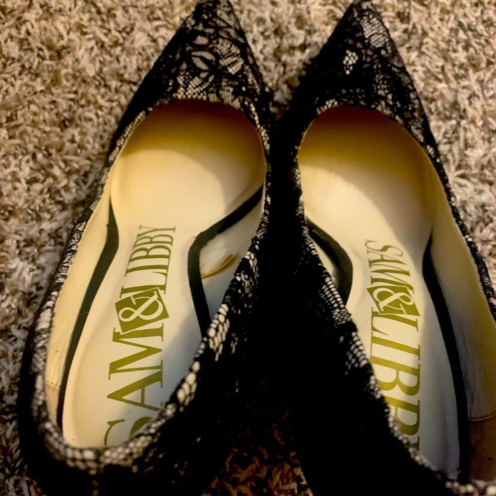 Black lace Sam & Libby heel